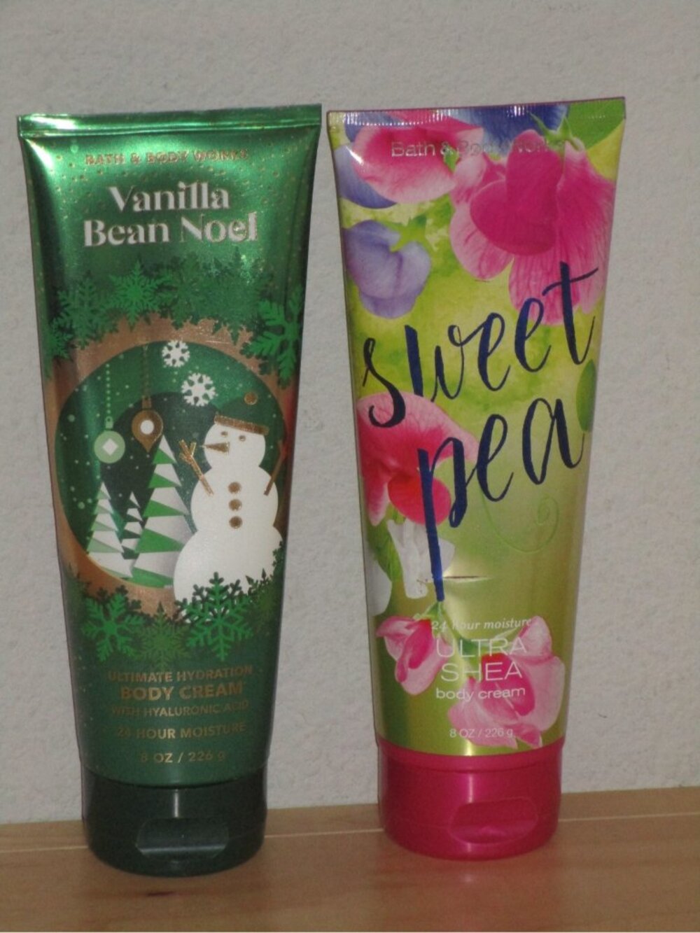 Bath & Body Works Body Creme Vanilla Bean Noel and Sweet Pea Wholesale Lot of 2